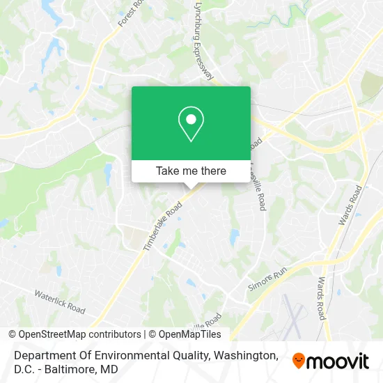 Department Of Environmental Quality map