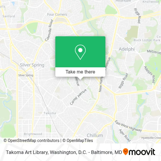 Takoma Art Library map