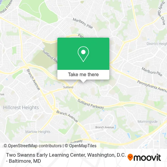 Two Swanns Early Learning Center map