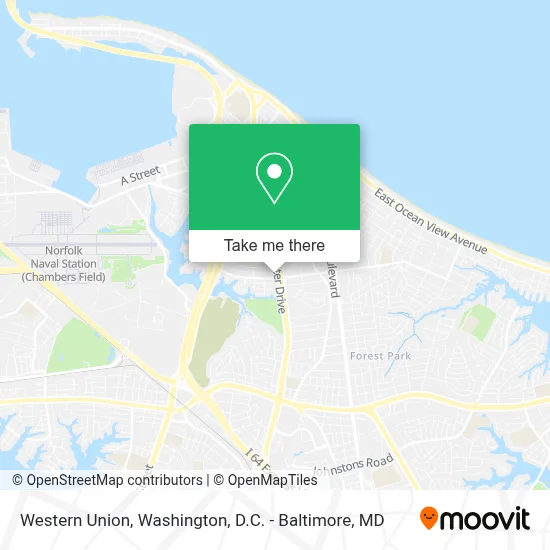 Western Union map