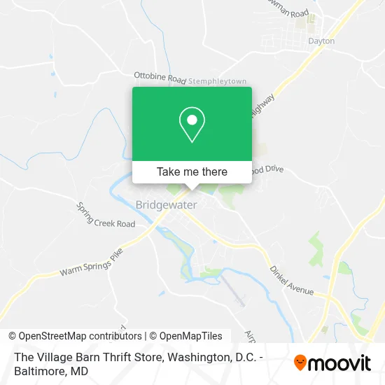 The Village Barn Thrift Store map