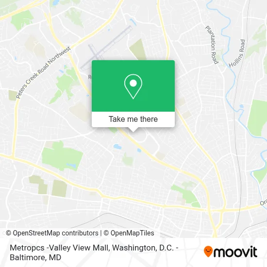 Metropcs -Valley View Mall map