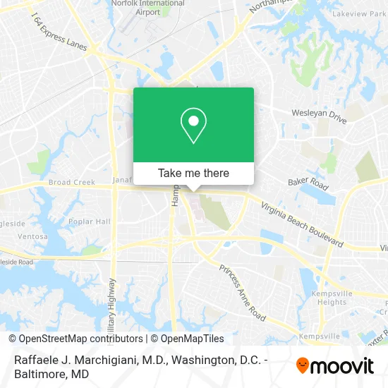 Raffaele J. Marchigiani, M.D. map