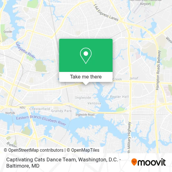 Captivating Cats Dance Team map