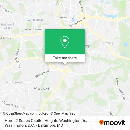 Home2 Suites Capitol Heights Washington Dc map