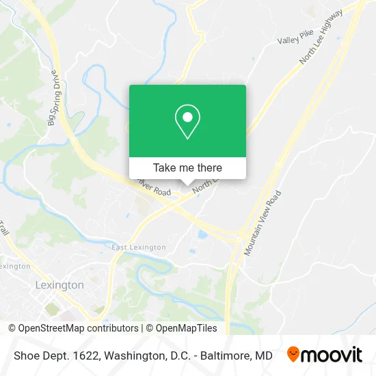 Shoe Dept. 1622 map