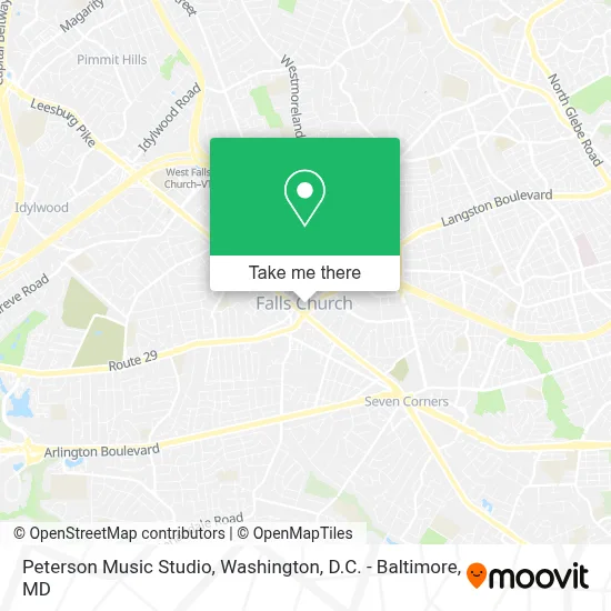 Peterson Music Studio map