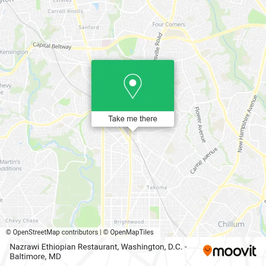 Nazrawi Ethiopian Restaurant map