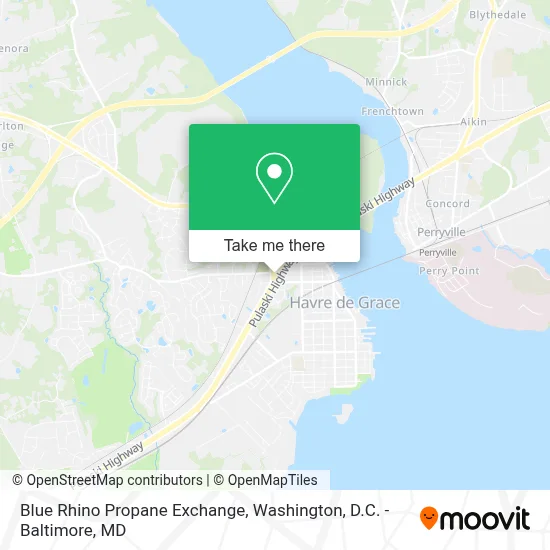Blue Rhino Propane Exchange map