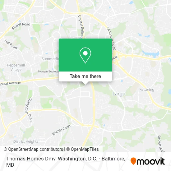 Thomas Homes Dmv map
