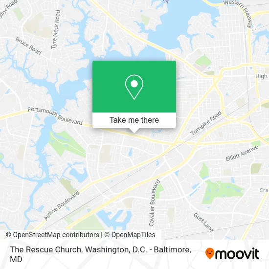 The Rescue Church map