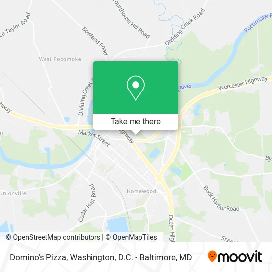 Domino's Pizza map
