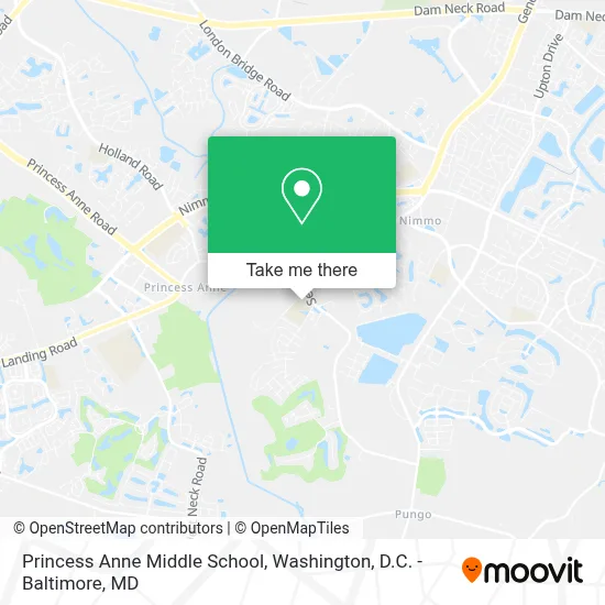 Princess Anne Middle School map