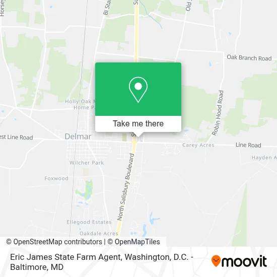 Eric James State Farm Agent map