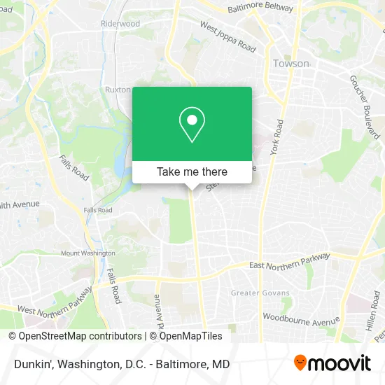 Dunkin' map