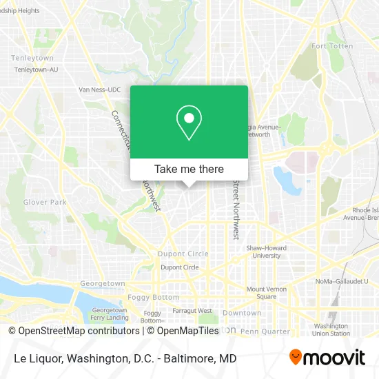 Le Liquor map