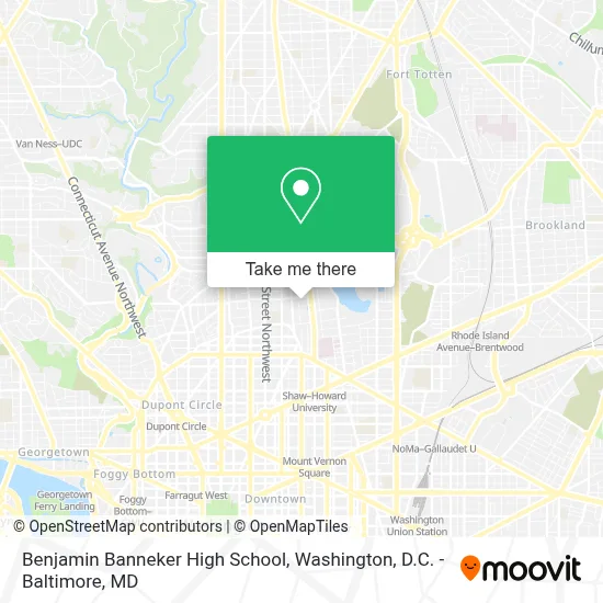 Benjamin Banneker High School map