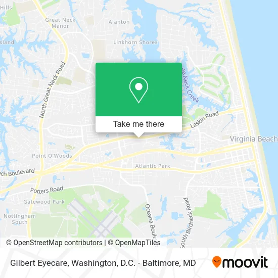 Gilbert Eyecare map