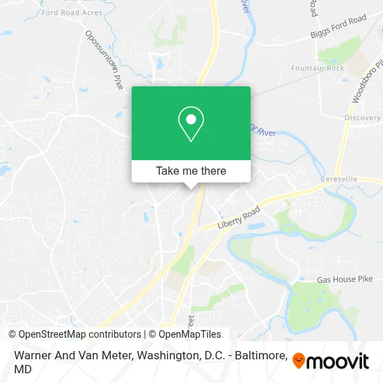 Warner And Van Meter map