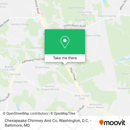 Chesapeake Chimney And Co map