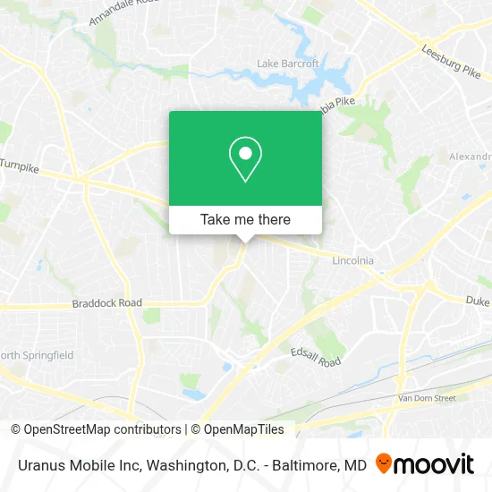 Uranus Mobile Inc map
