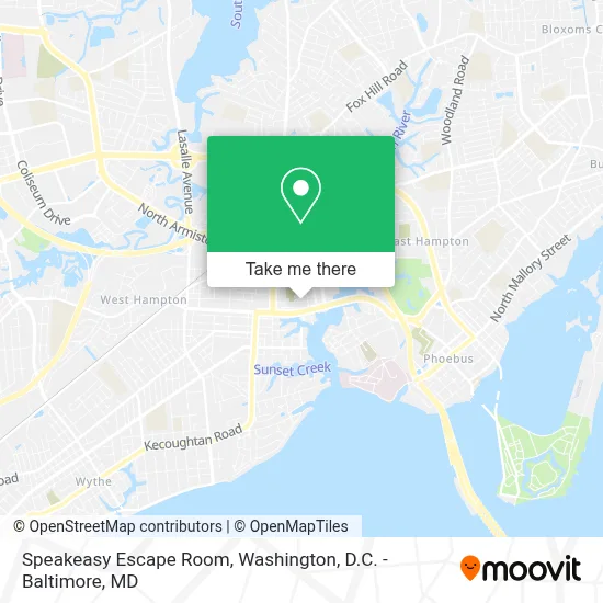 Speakeasy Escape Room map