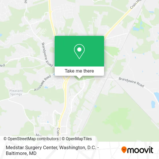 Medstar Surgery Center map