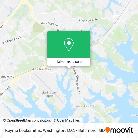 Keyme Locksmiths map