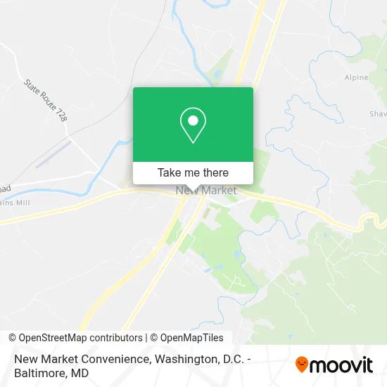 New Market Convenience map