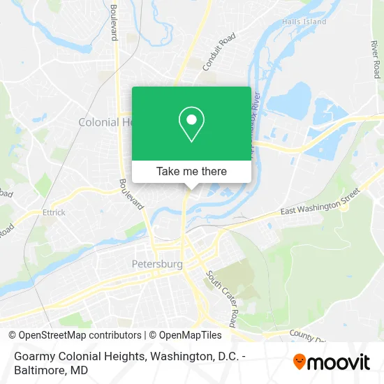 Goarmy Colonial Heights map