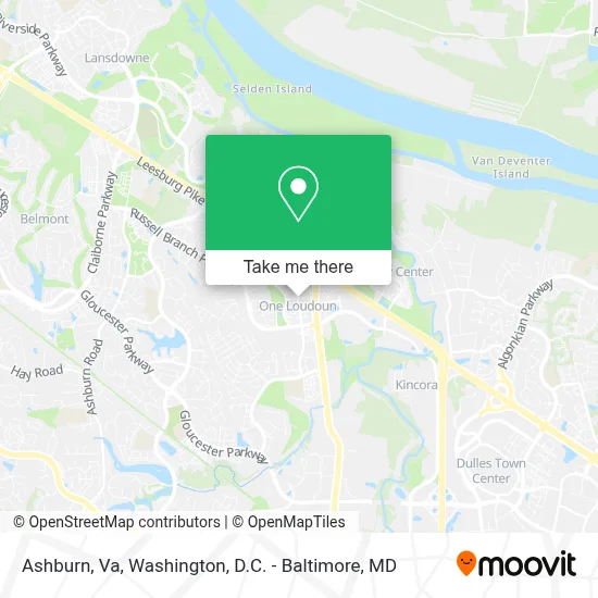 Ashburn, Va map