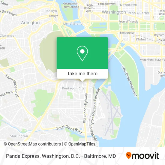 Panda Express map