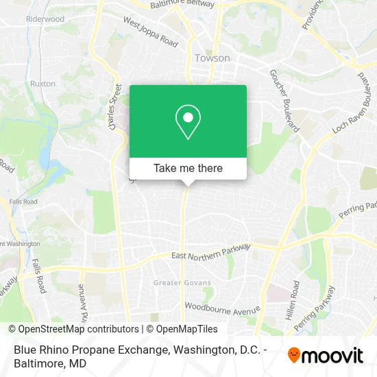 Blue Rhino Propane Exchange map
