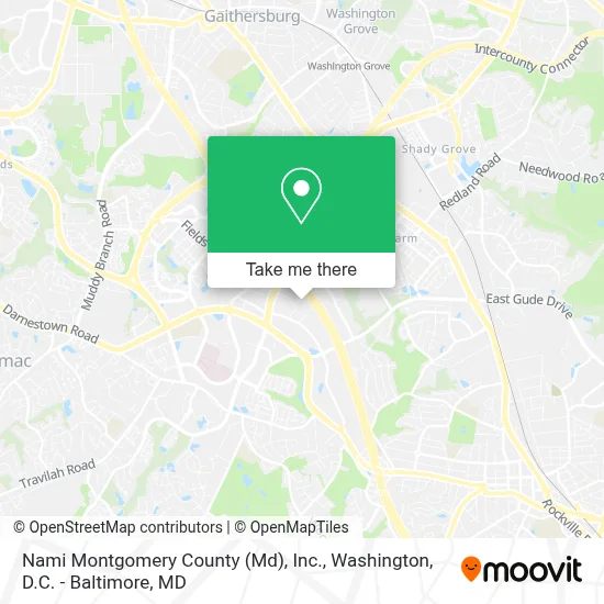 Nami Montgomery County (Md), Inc. map