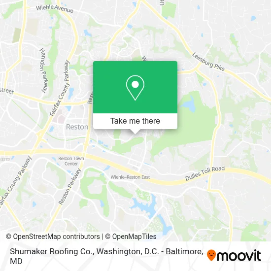 Shumaker Roofing Co. map