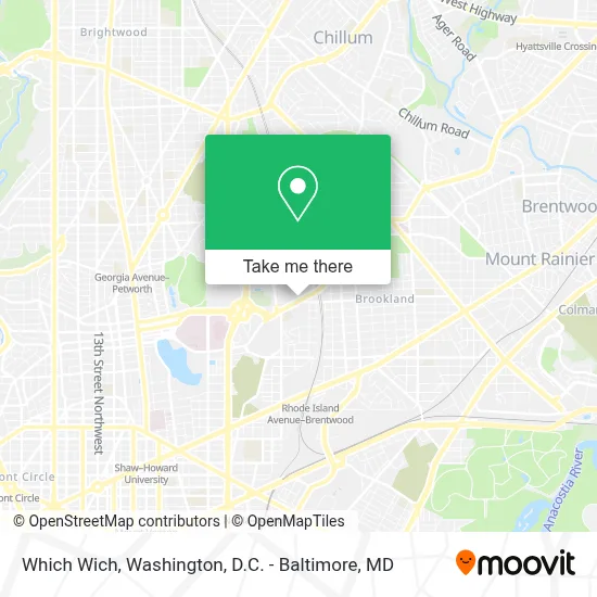 Which Wich map