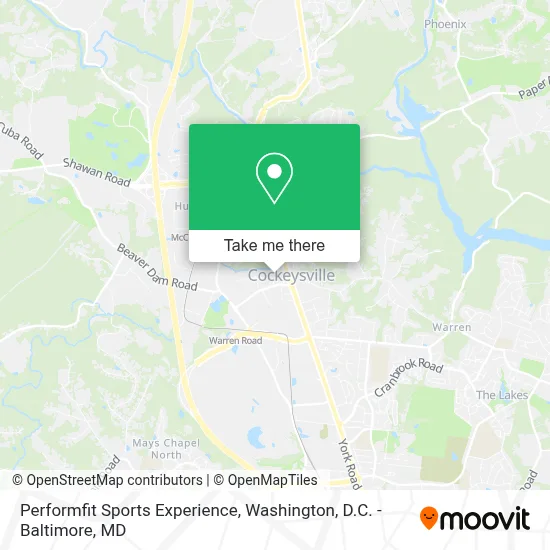 Performfit Sports Experience map