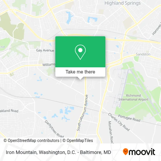 Iron Mountain map