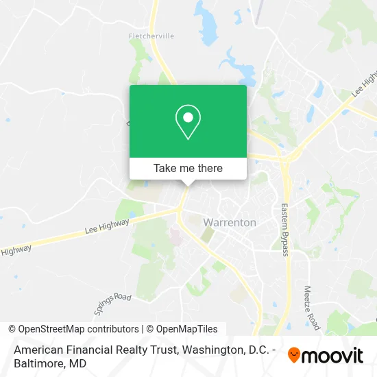 American Financial Realty Trust map
