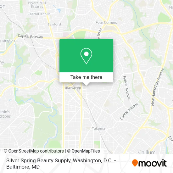 Silver Spring Beauty Supply map