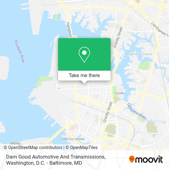 Dam Good Automotive And Transmissions map