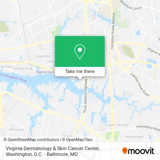 Virginia Dermatology & Skin Cancer Center map