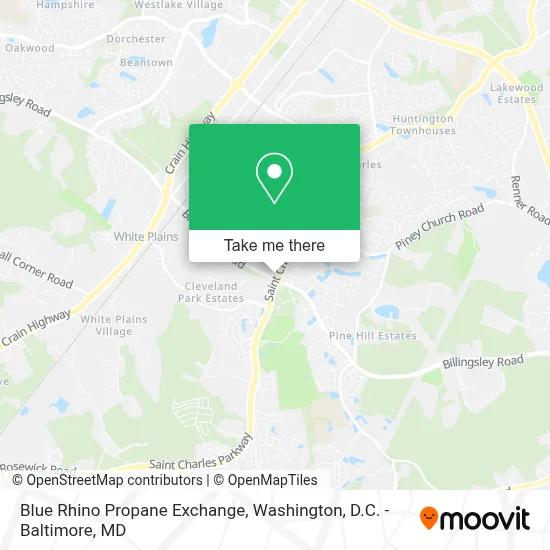 Blue Rhino Propane Exchange map