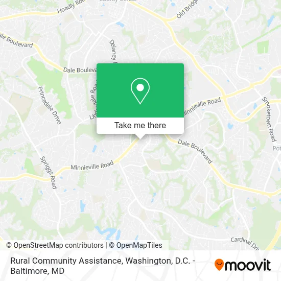 Rural Community Assistance map