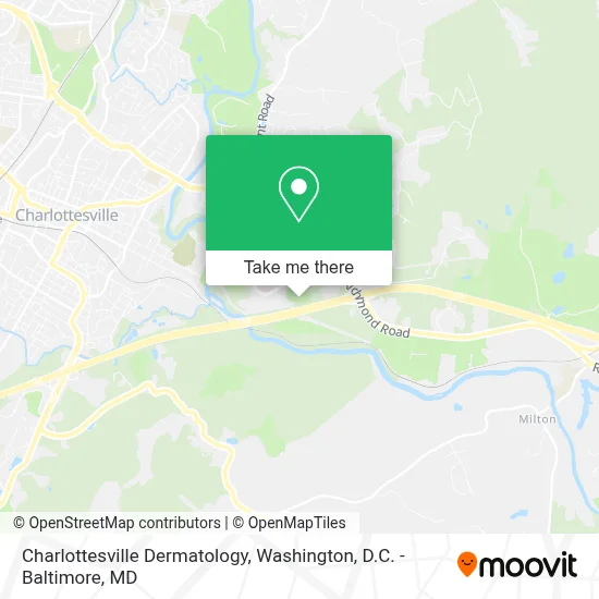 Charlottesville Dermatology map