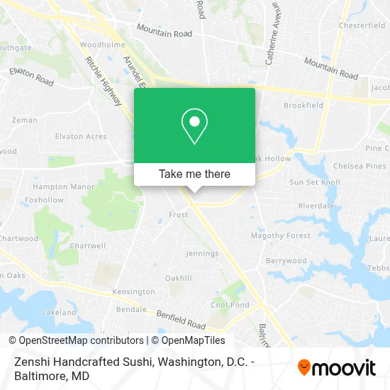 Zenshi Handcrafted Sushi map