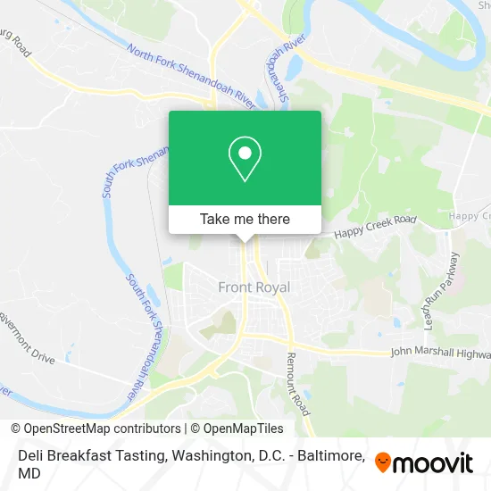 Deli Breakfast Tasting map