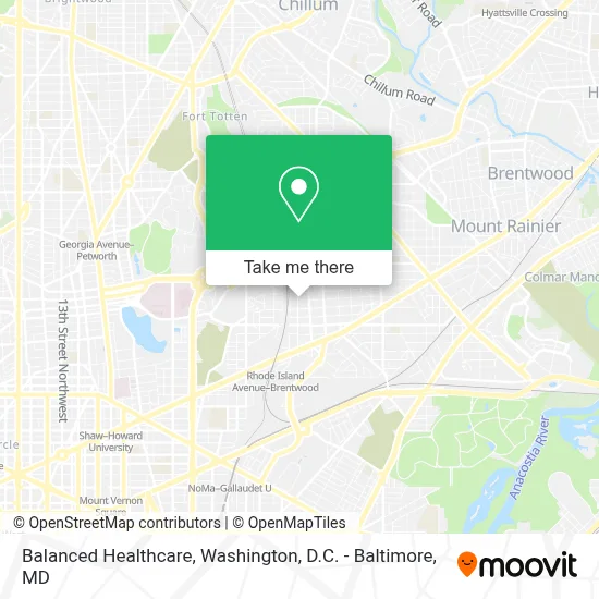 Balanced Healthcare map