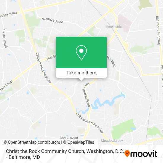 Christ the Rock Community Church map