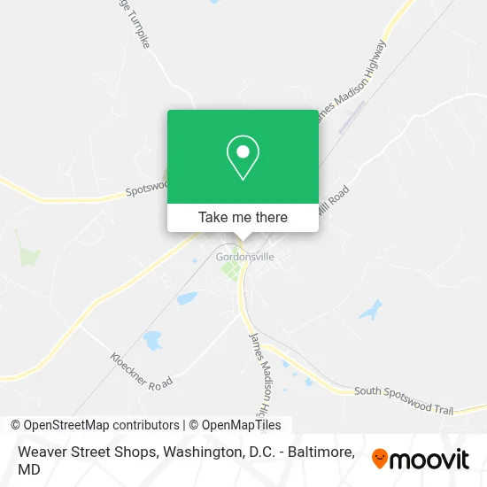 Weaver Street Shops map